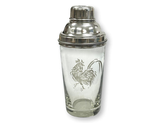 James Dixon English Cocktail Shaker w/Cockerel