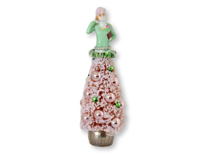 1920s German Porcelain Lady Holiday Tree