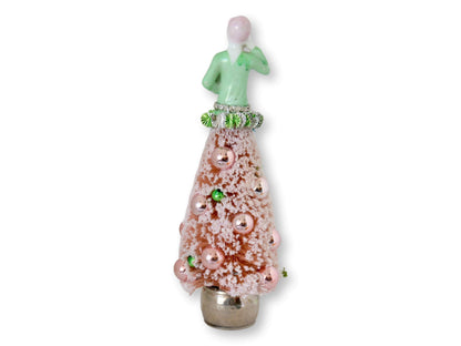 1920s German Porcelain Lady Holiday Tree