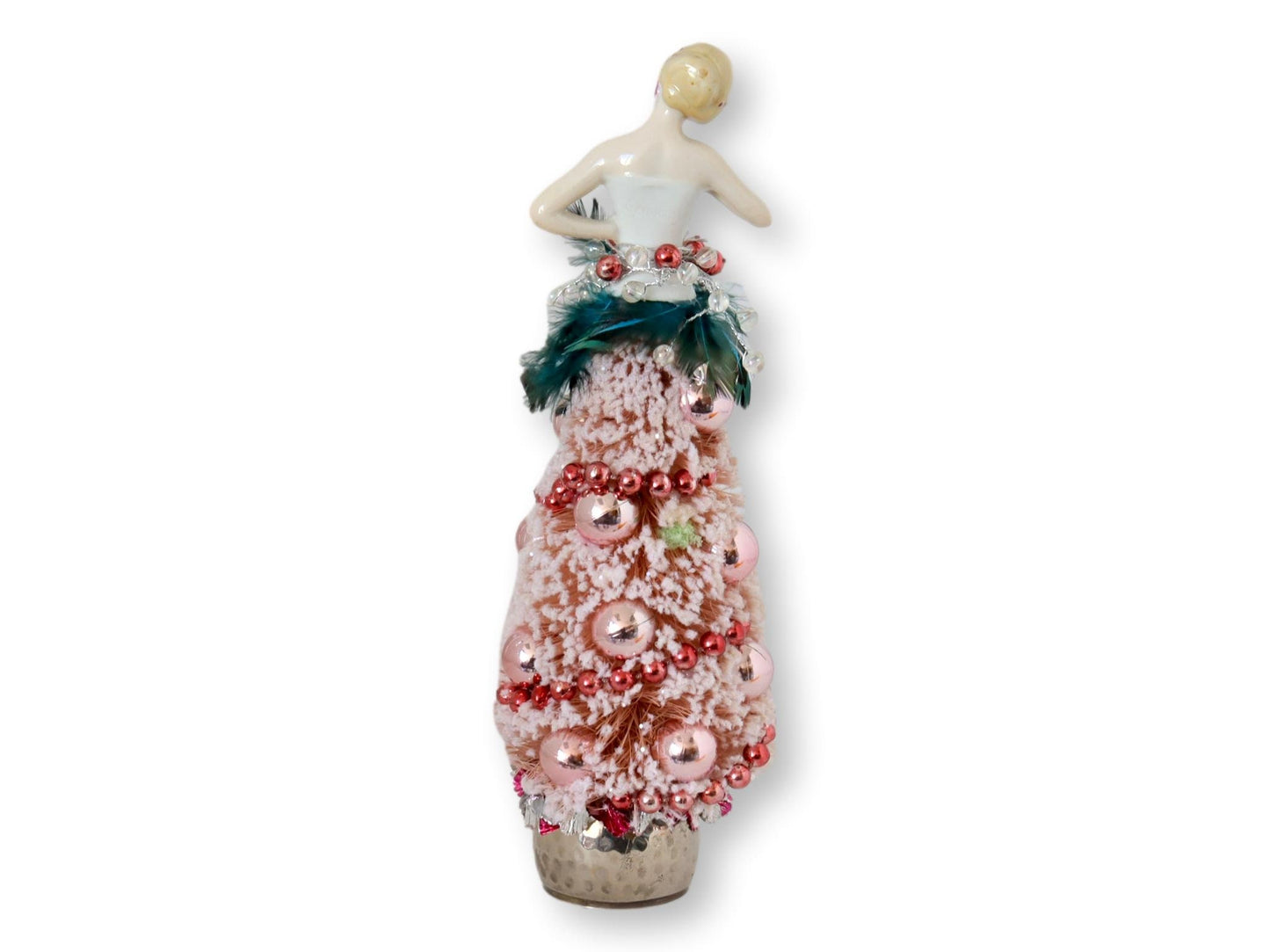 1920s German Porcelain Lady Holiday Tree