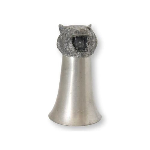 Early 1900s French Pewter Tiger Stirrup Cup