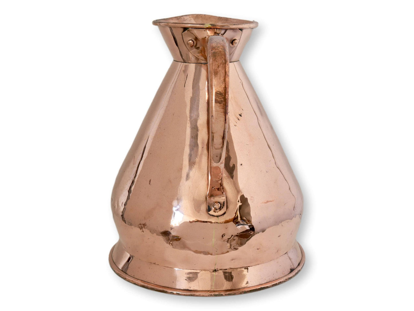 Rare Large 19th-C English Copper Two Gallon Jug