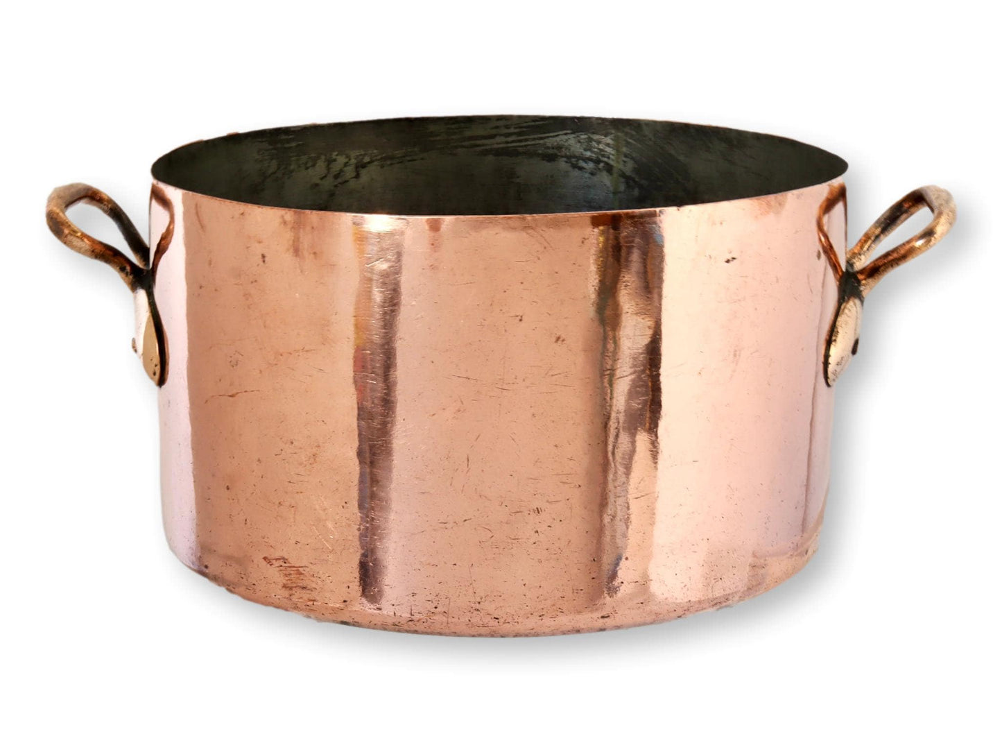 Large Antique Copper Boiling Pot