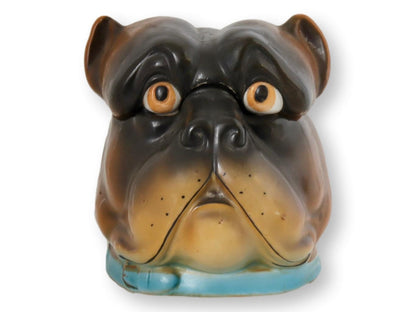 Antique Dresden Pug Tobacco Box