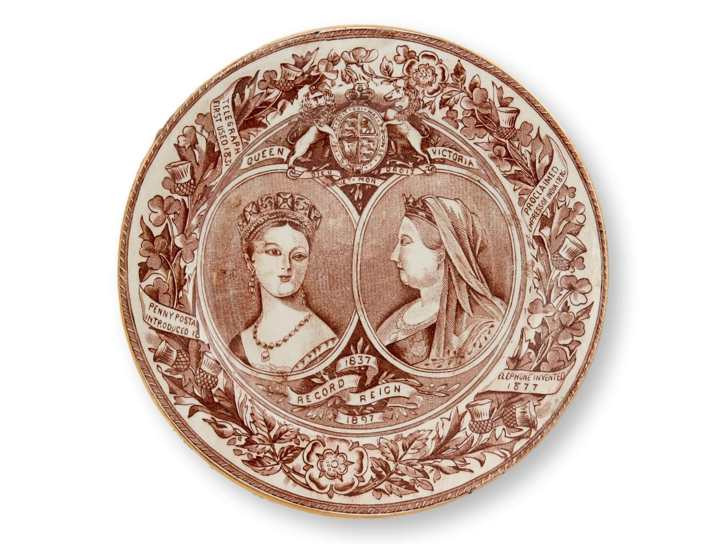 1897 Queen Victoria Diamond Jubilee Plate