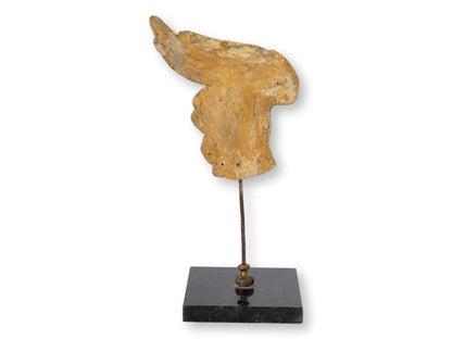 Fragment of 17th-C Angel Wing on Stand