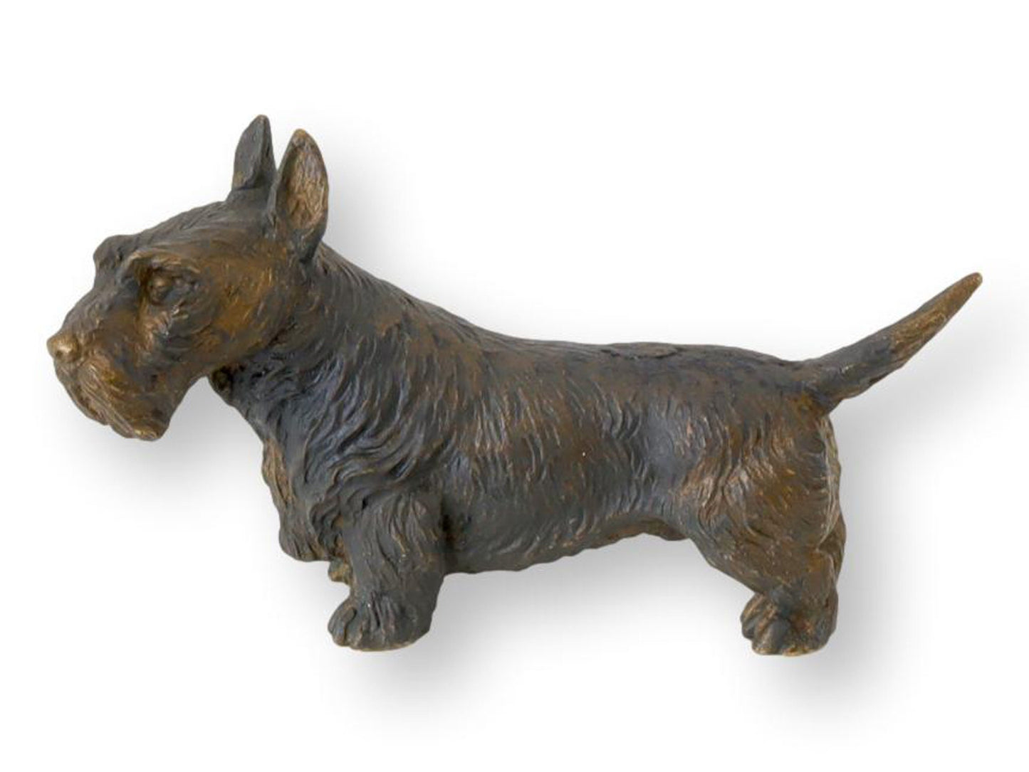 Antique Vienna Bronze Mini Scottie Dog
