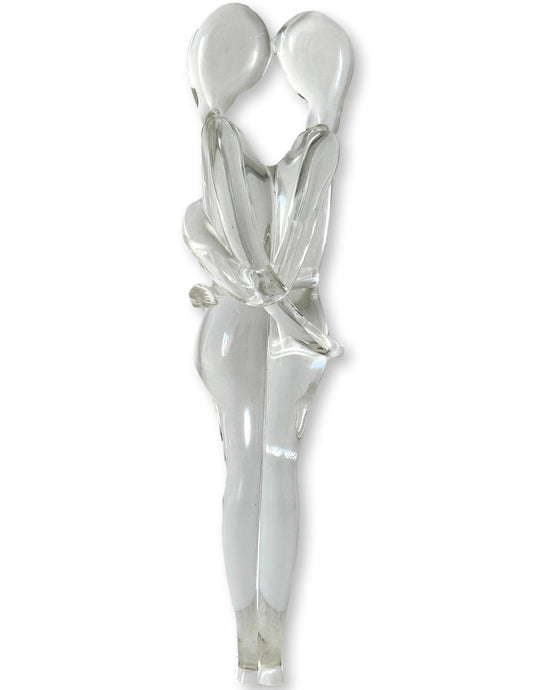 Rare Midcentury Italian Murano Glass "Lovers" Sculpture