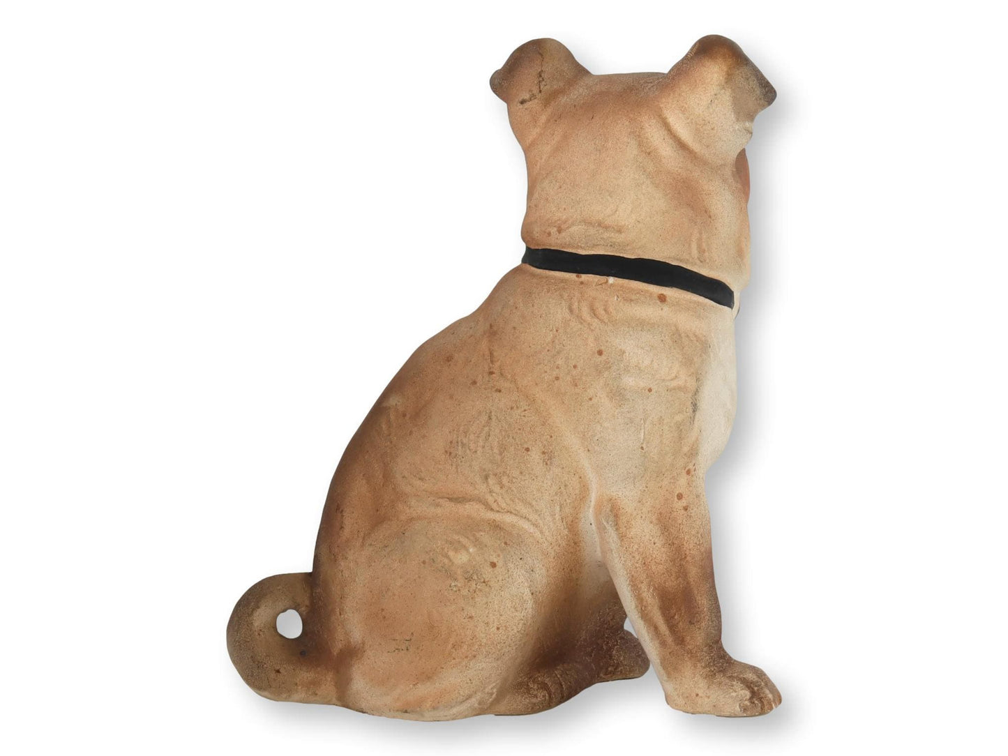Antique Bisque Porcelain Pug Dog