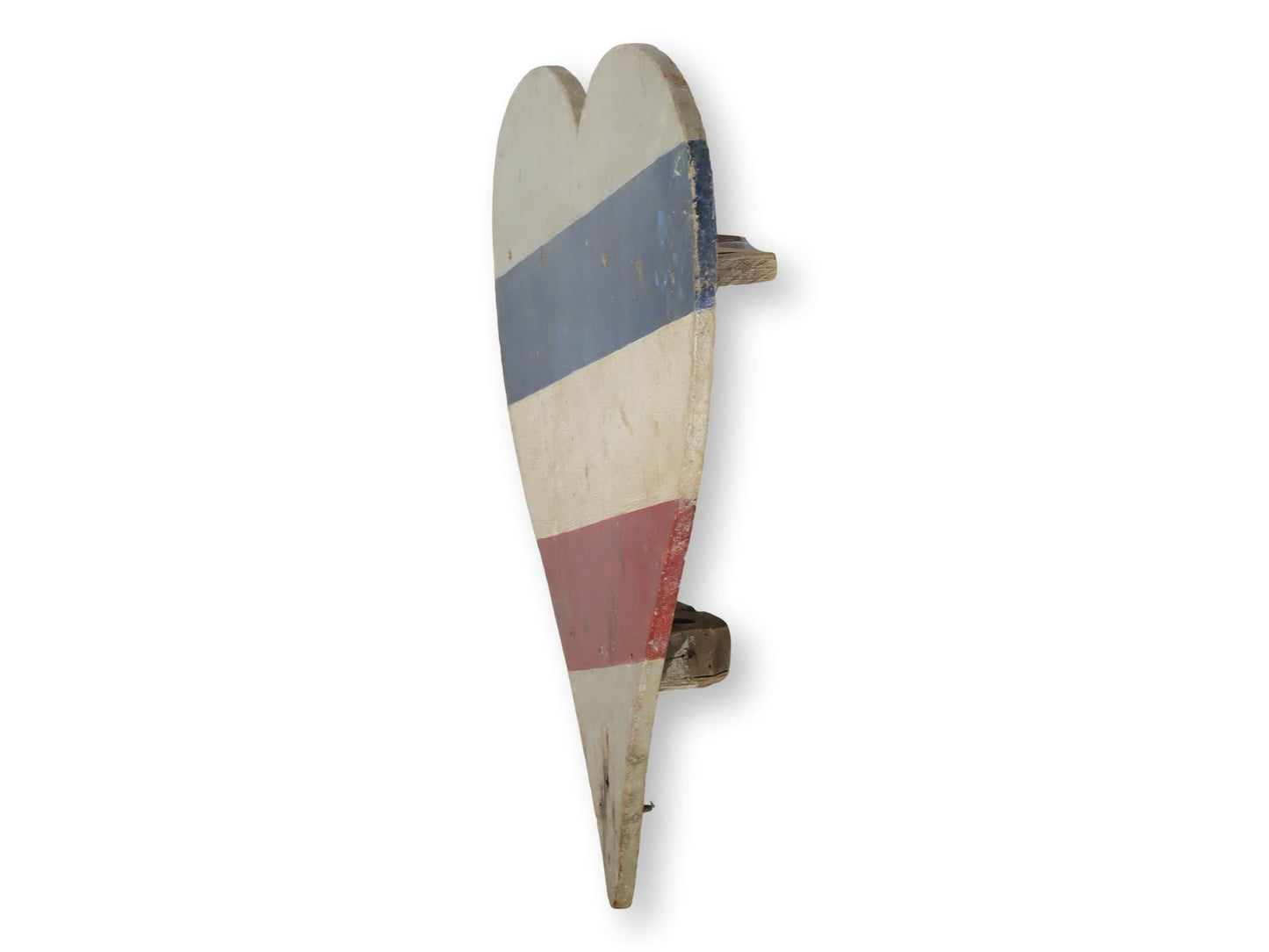 1940s French Folk Art Flag Holder