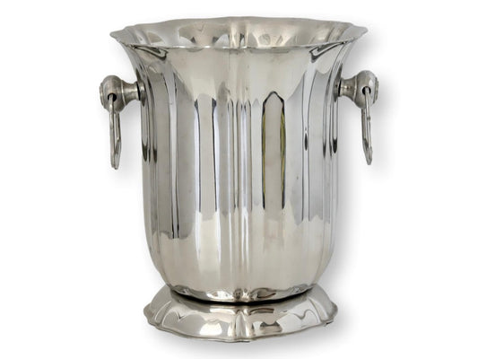 Vintage French Fluted Champagne Bucket
