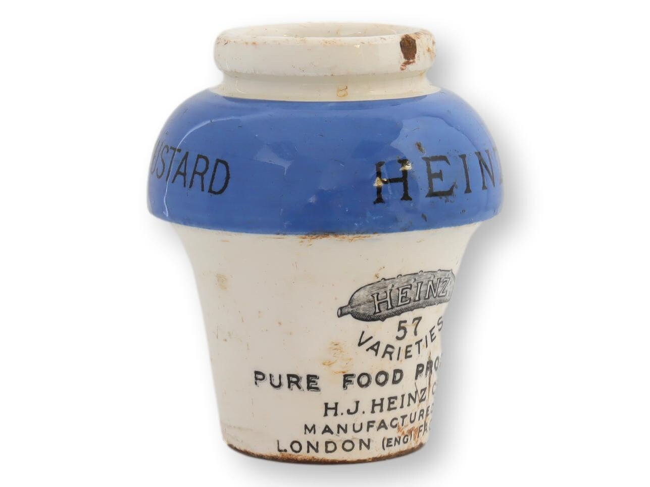 Rare English Heinz Mustard Jar, C.1900s