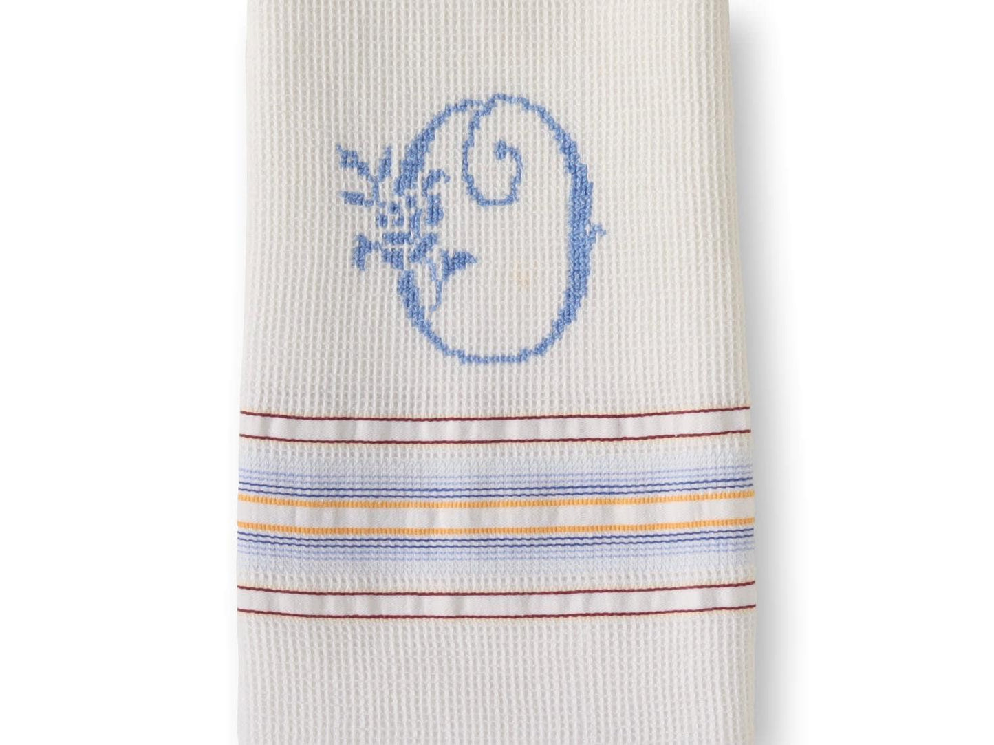 French "O" Monogram Dish Towels, S/3